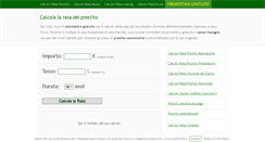 Desktop Screenshot of calcolorataprestitoonline.com