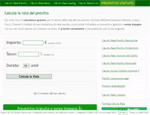 Tablet Screenshot of calcolorataprestitoonline.com